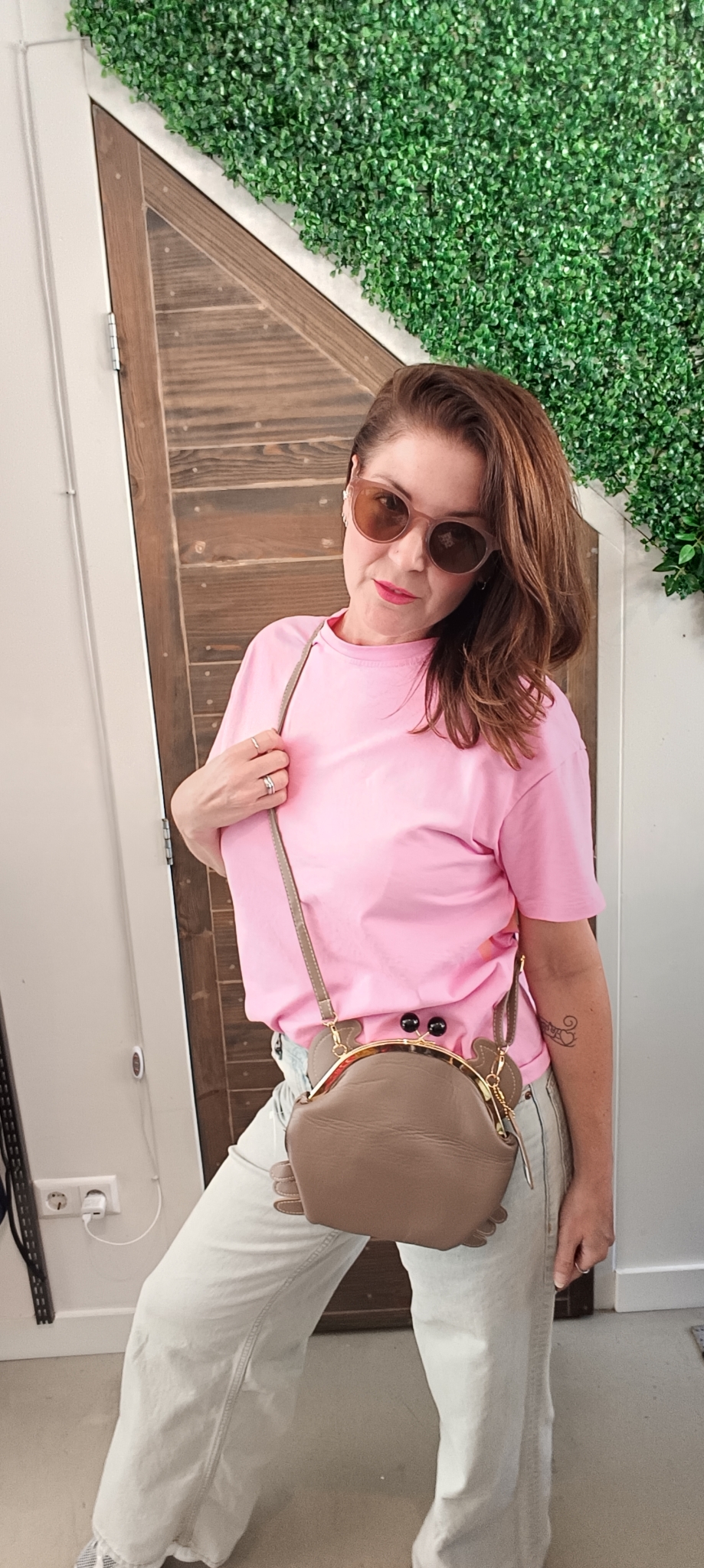 Wendy's Krab tas beige