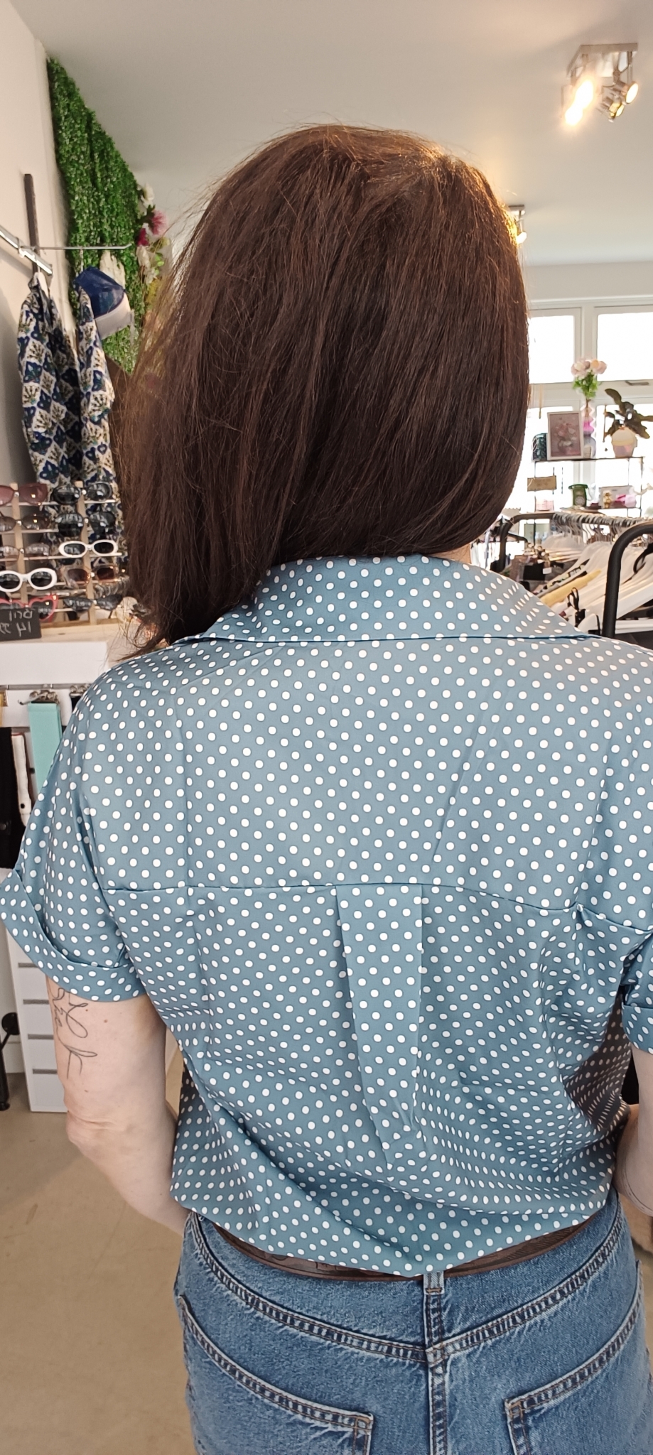 Wendy's Dot blouse in blauw