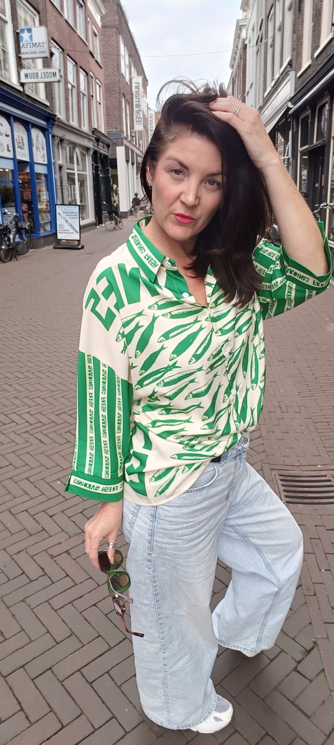 Wendy's Sardines blouse in groen