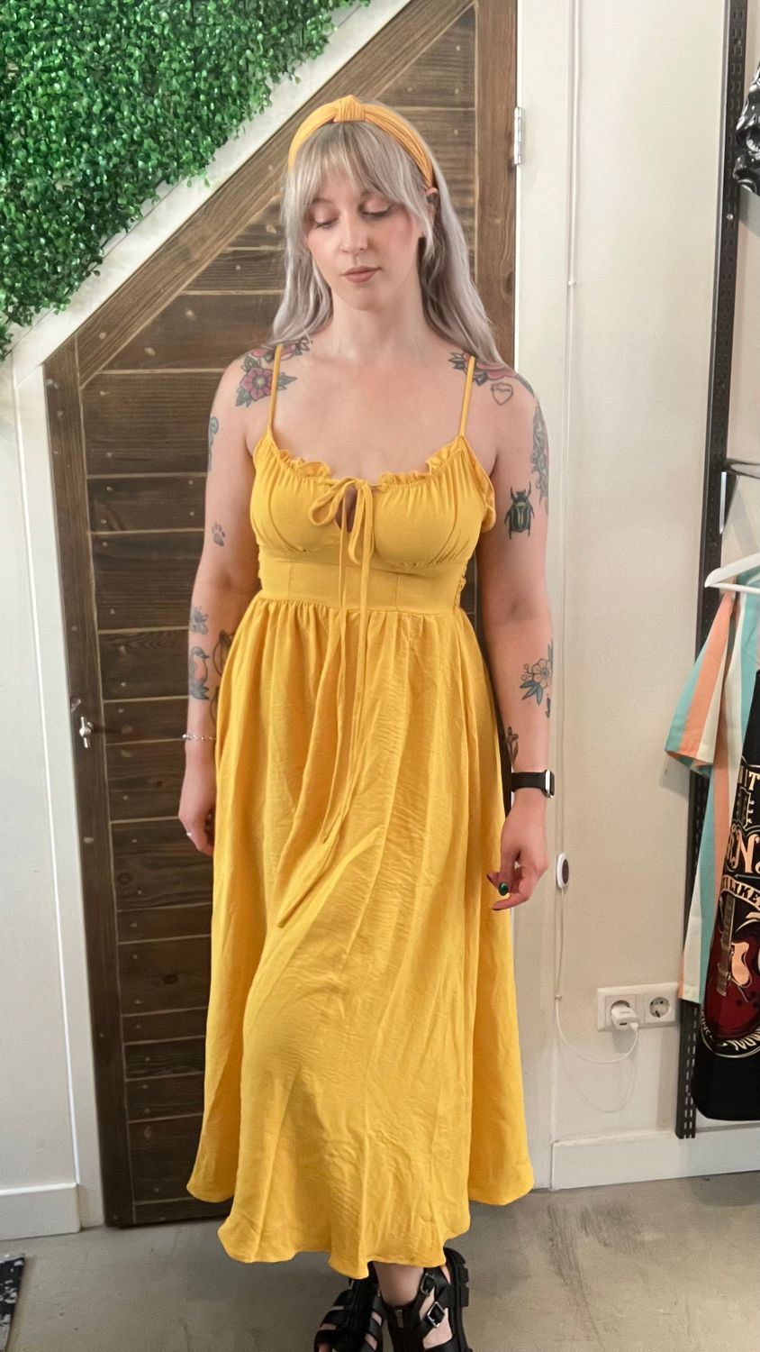 Wendy's Summer Jurk Geel Multiway
