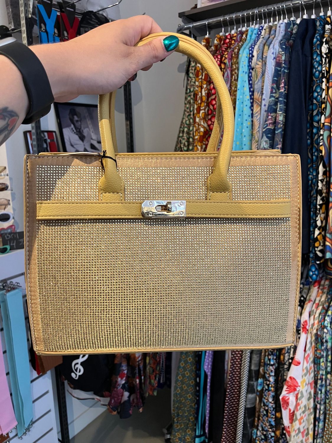 Yehwang Handtas Goud Glitter