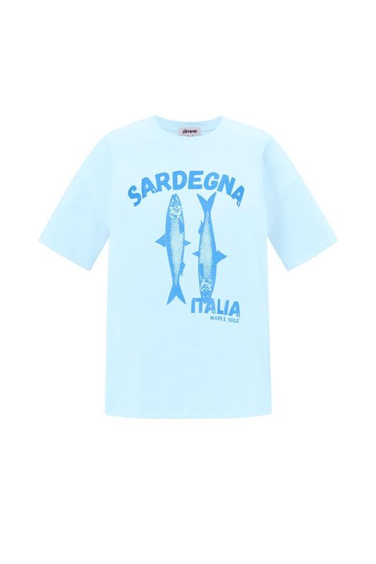 Gimme Sardegna t-shirt in blauw