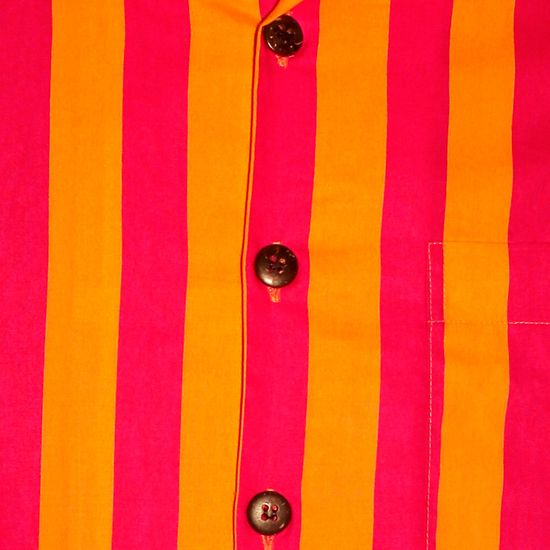 Chenaski Stripes overhemd Oranje/roze