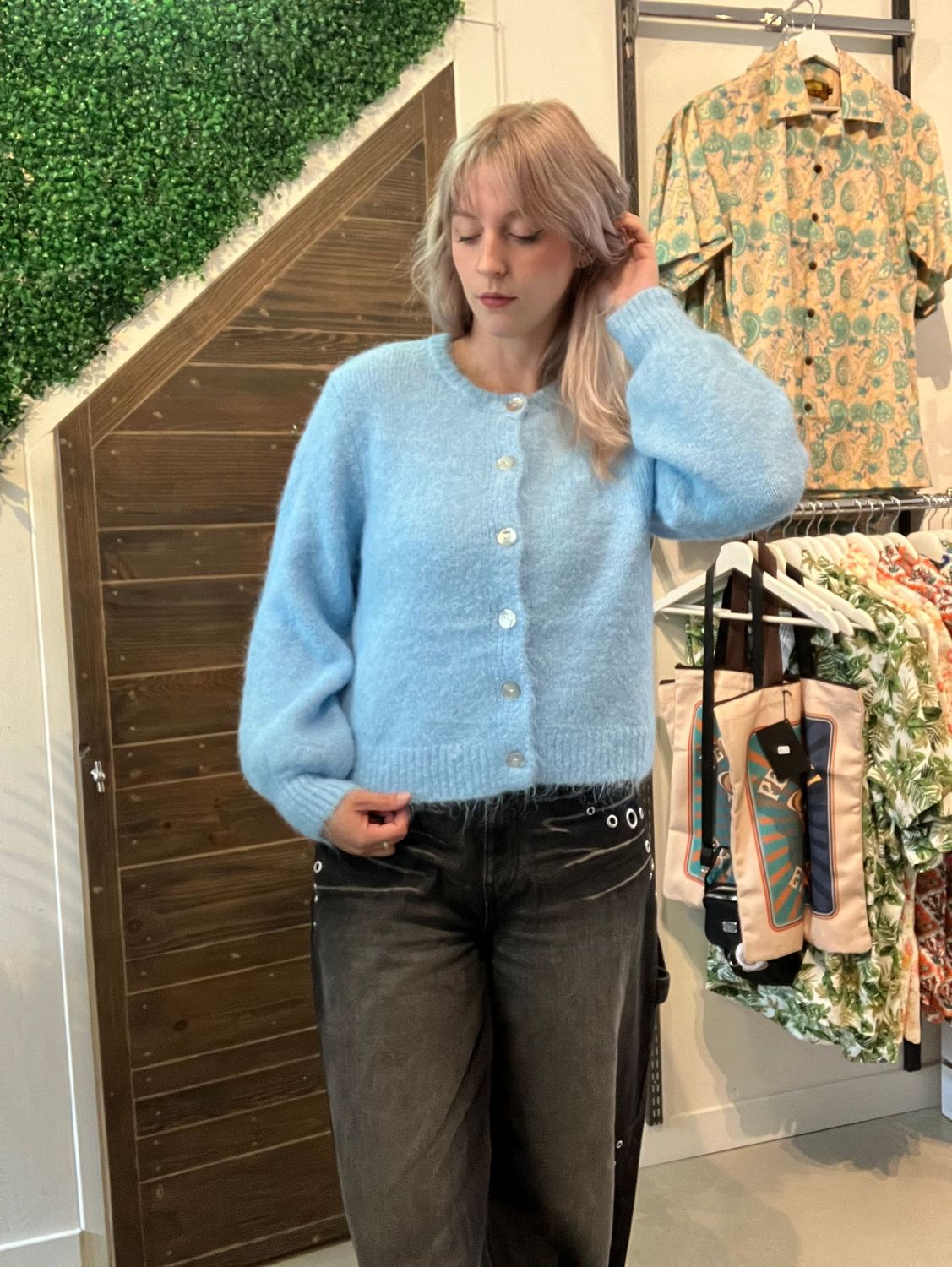 Gimme Candy Cloud Vest bruin/lichtblauw