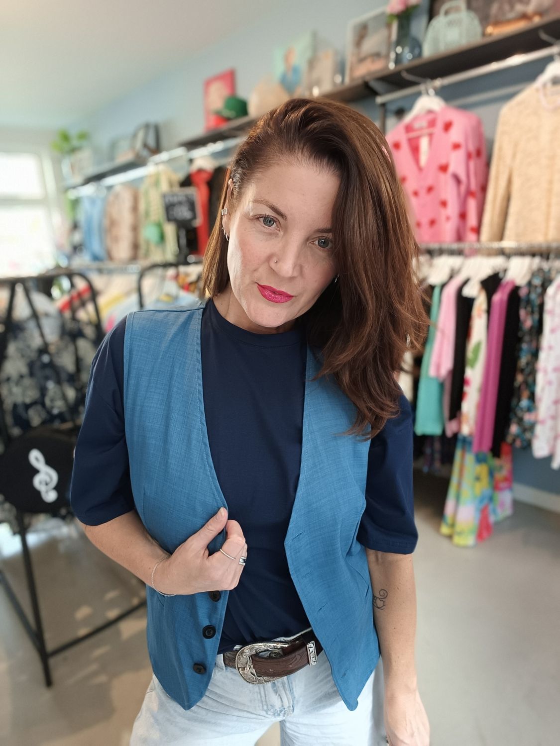 Wendy's Gilet in blauw