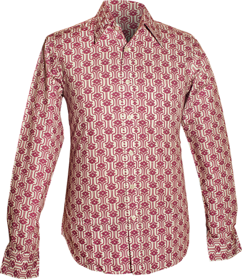 Chenaski Flower in a vase overhemd in paars Chenaski Flower in a vase overhemd in paars