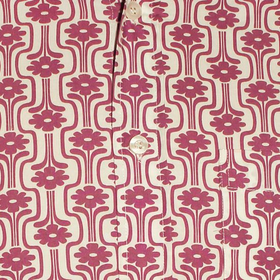 Chenaski Flower in a vase overhemd in paars