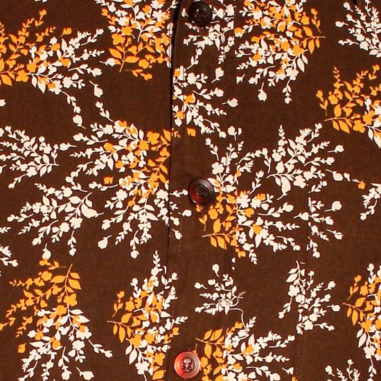 Chenaski Flower Plants overhemd in bruin