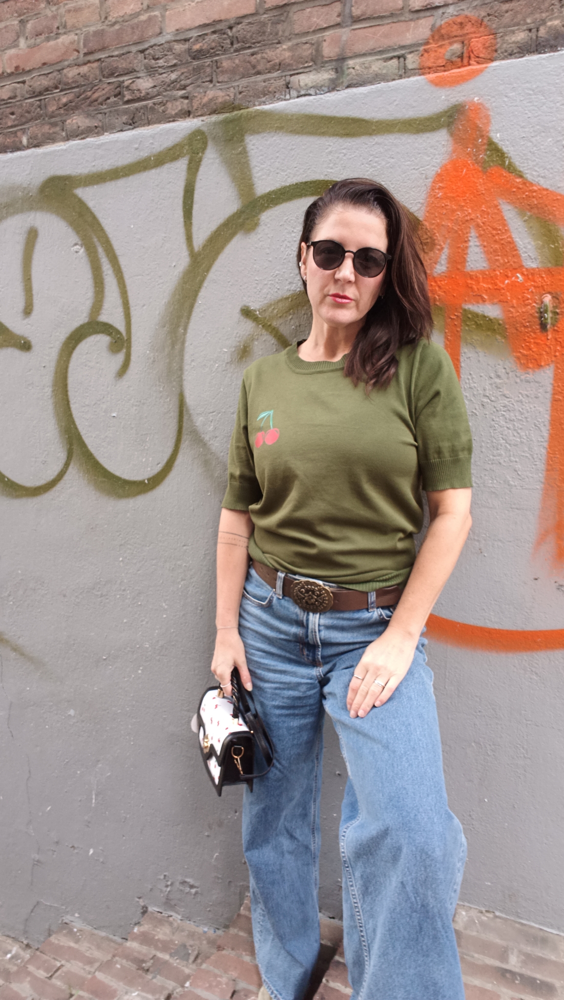 Wendy's Cherry top in groen