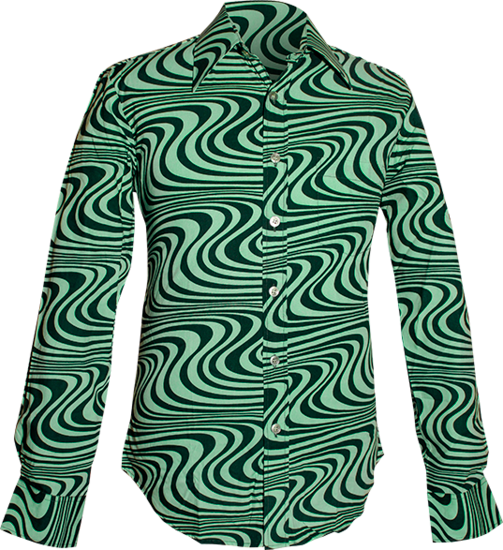 Chenaski Waveline overhemd in groen Chenaski Waveline overhemd in groen