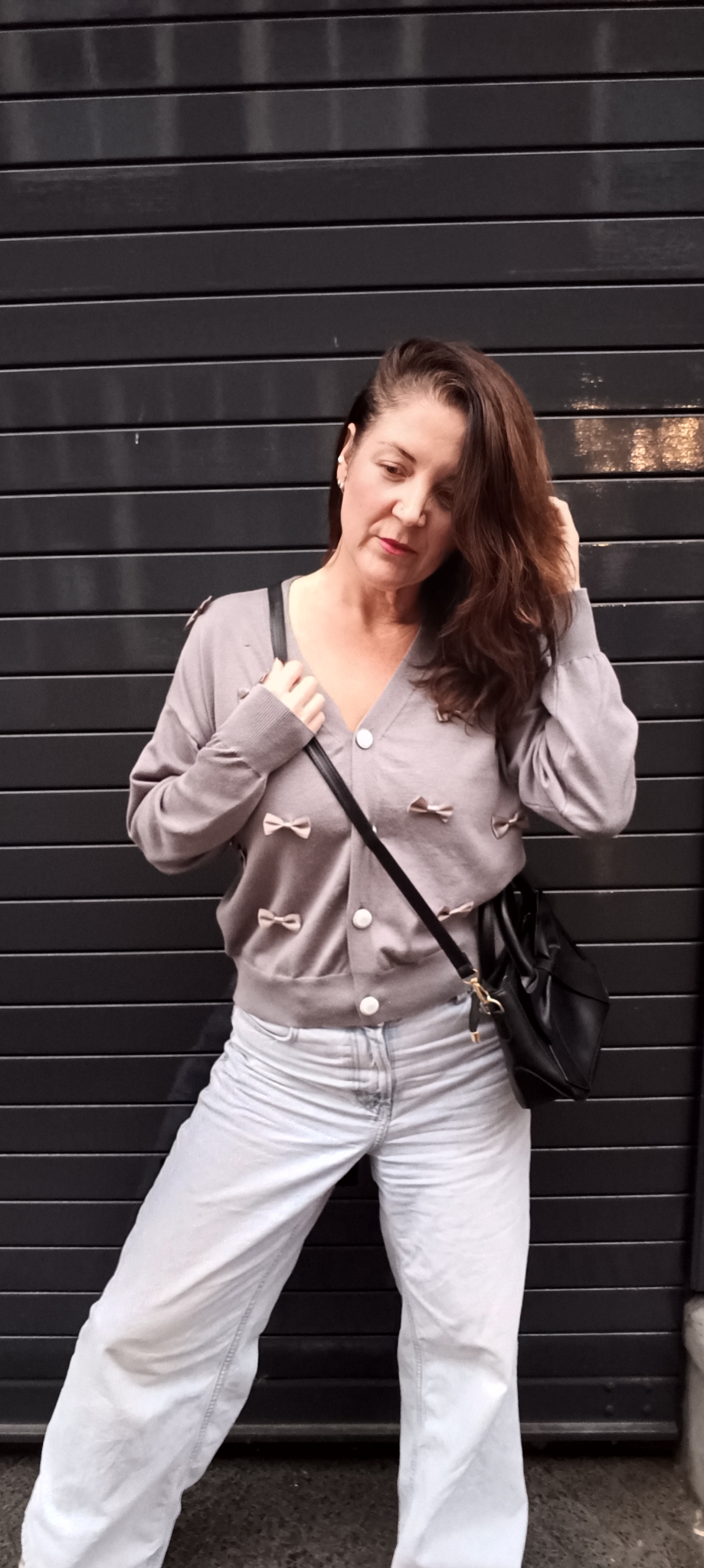 Gimme Bowtiful vest in grijs