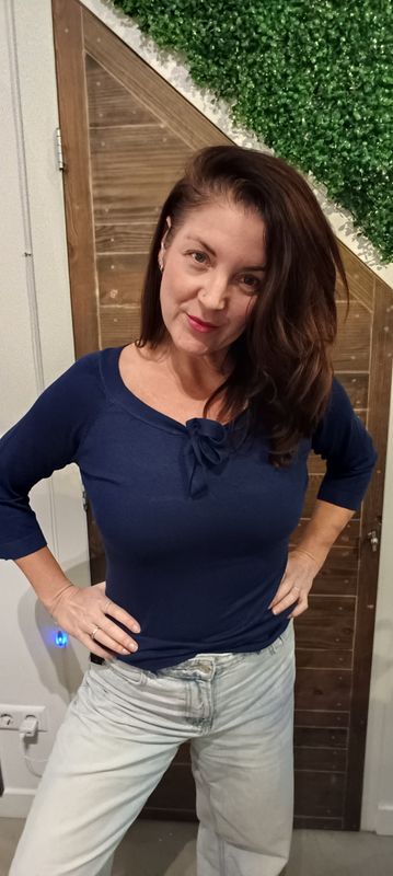 Banned Pretty illusion top in blauw Banned Pretty illusion top in blauw