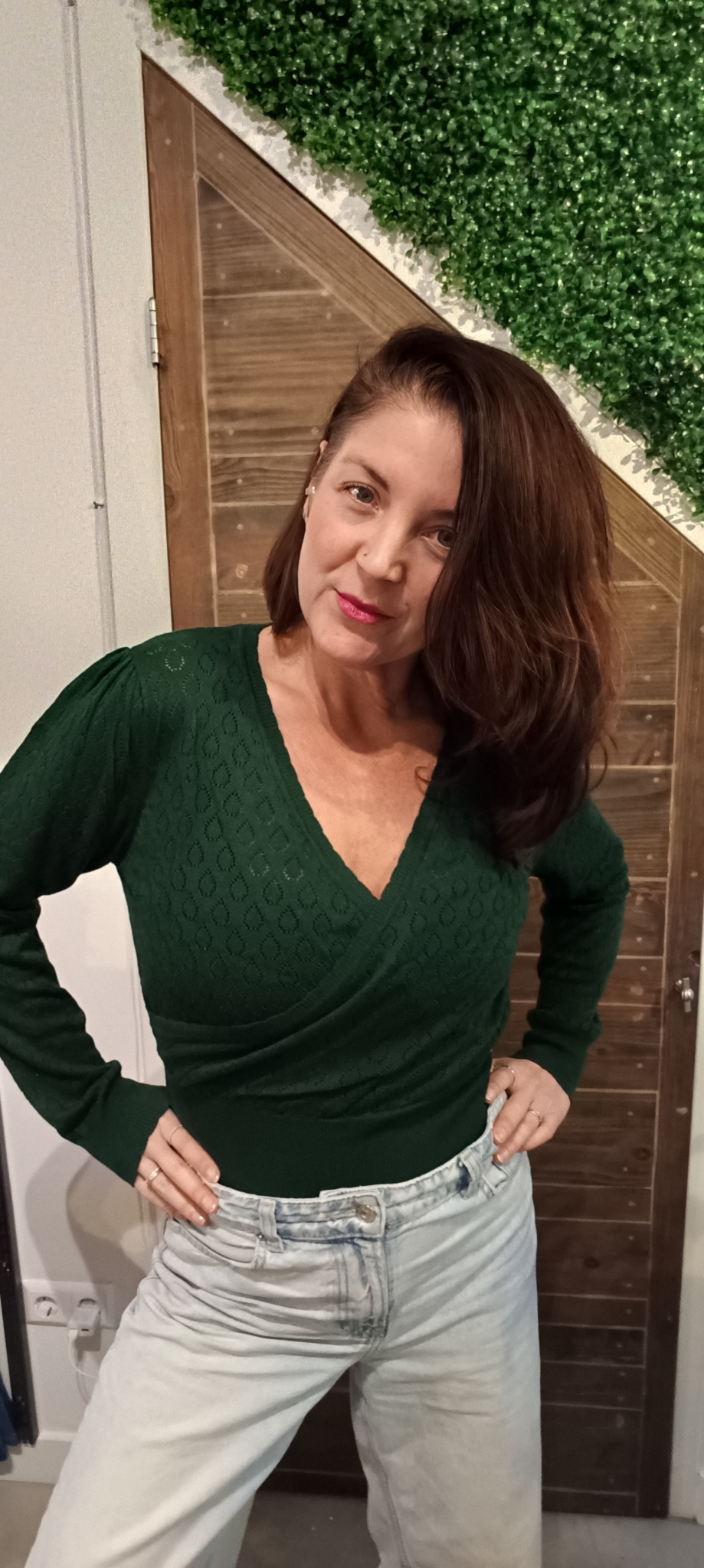 Banned Basic instinct top in groen