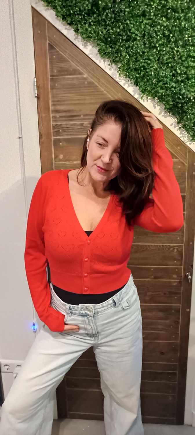 Banned Love dream vest in zwart en rood Banned Love dream vest in zwart en rood