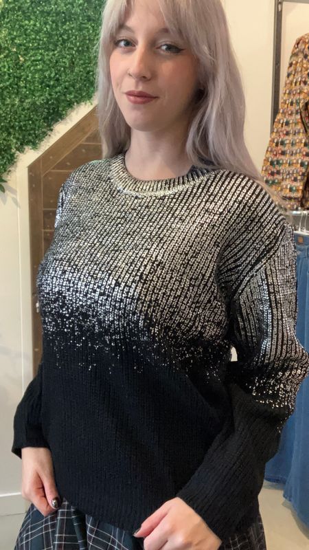 Gimme Sparkle Trui zwart/zilver