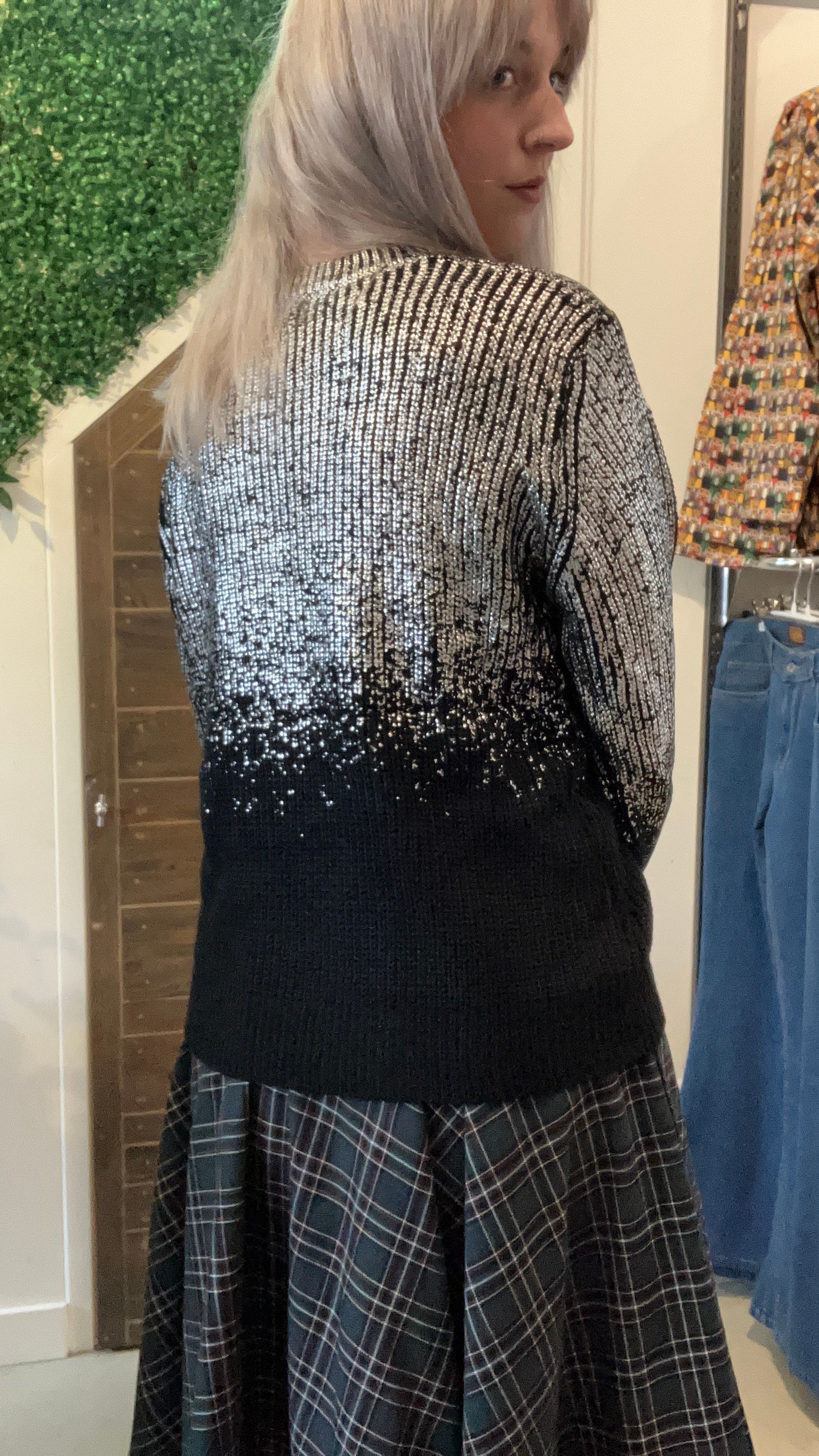 Gimme Sparkle Trui zwart/zilver