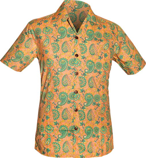 Chenaski Paisley overhemd in lichtroze