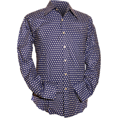 Chenaski Stars overhemd in blauw