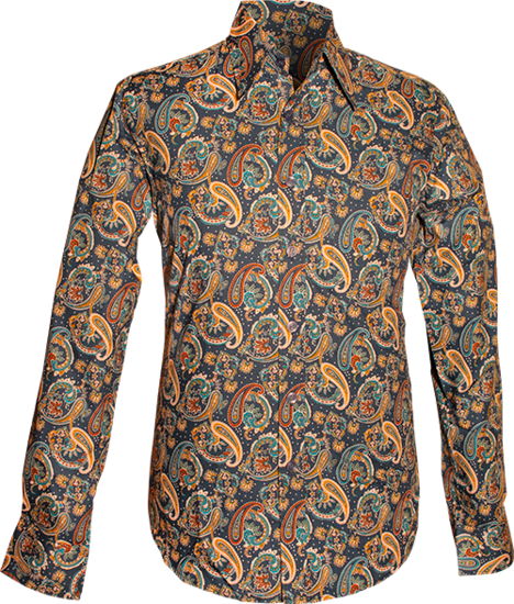 Chenaski Paisley overhemd in blauw