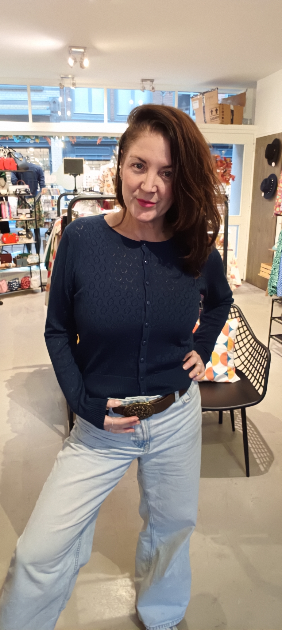 Banned Watch out vest in blauw