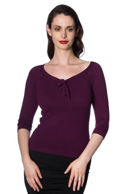 Banned Pretty illusion top in paars