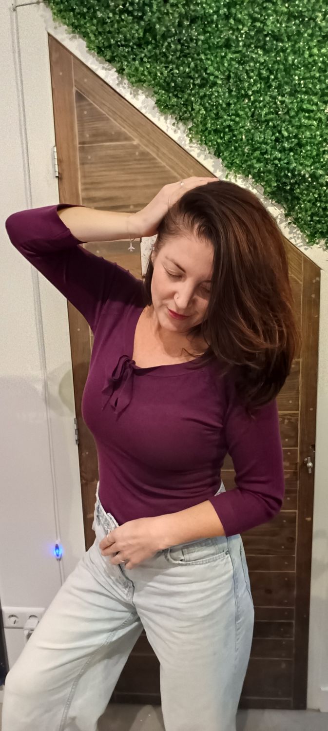 Banned Pretty illusion top in paars