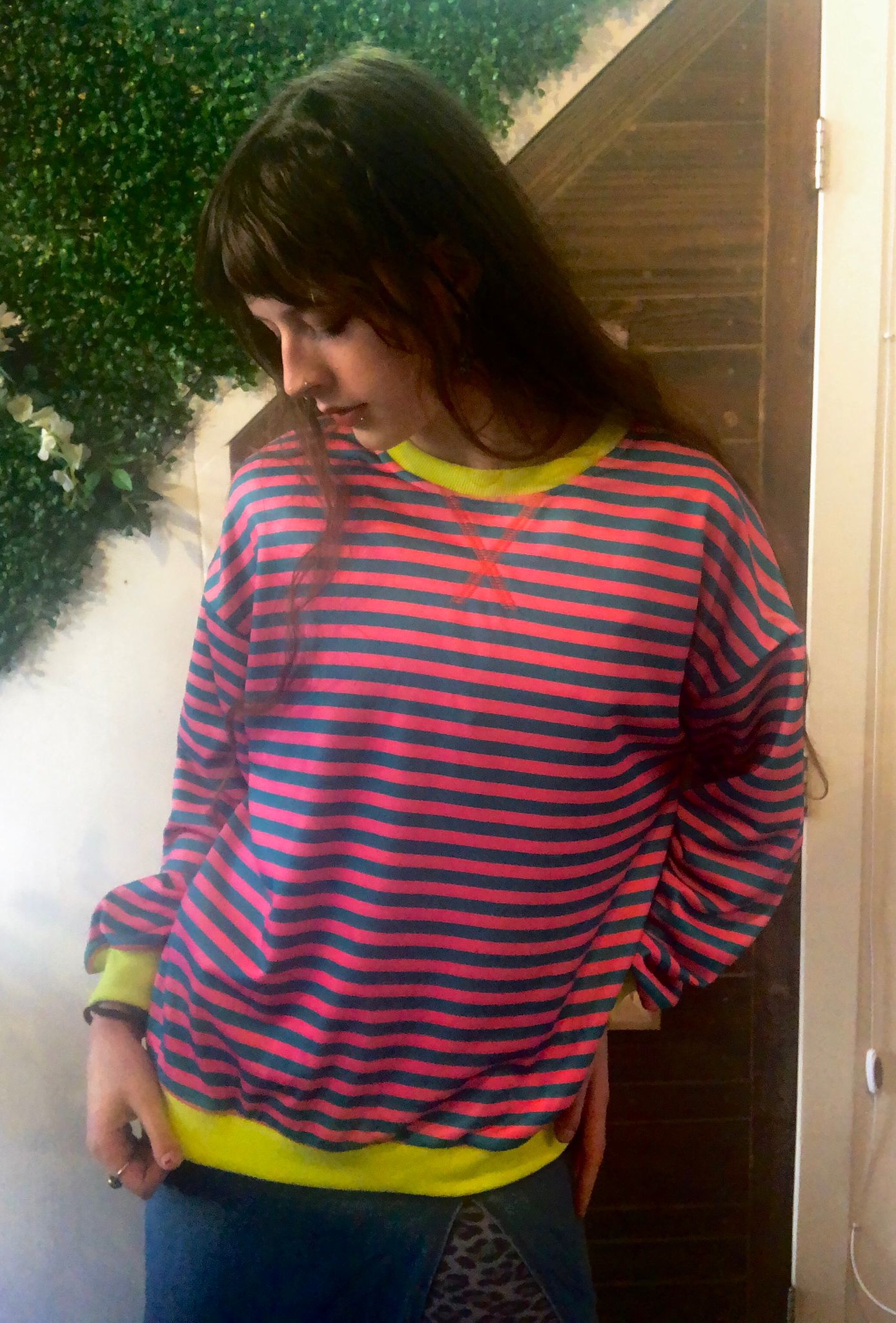 Wendy´s Stripe longsleeve in neon