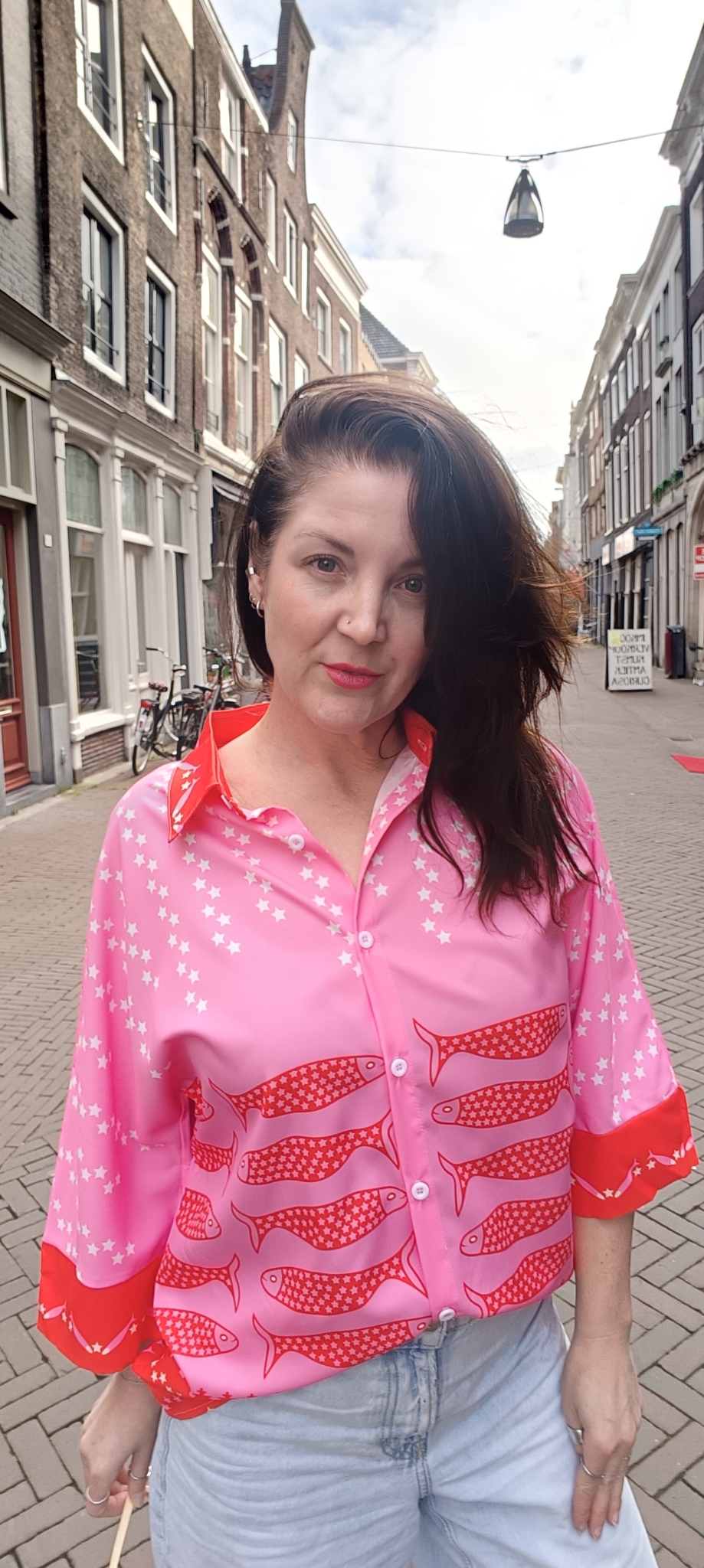 Wendy's Sardine blouse in roze