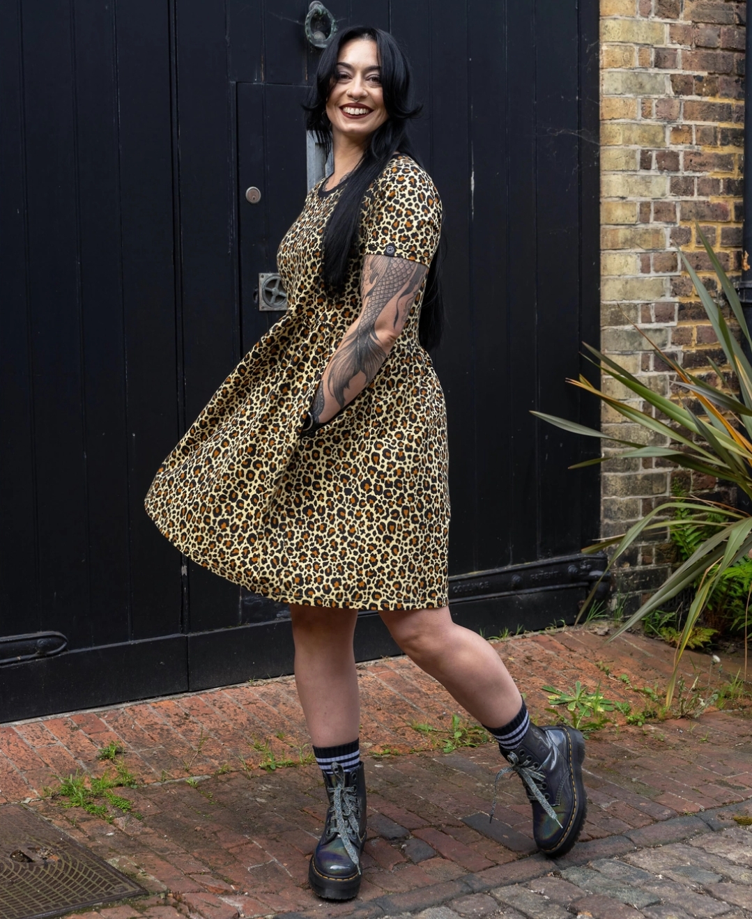 Rebel & Romance leopard jurk