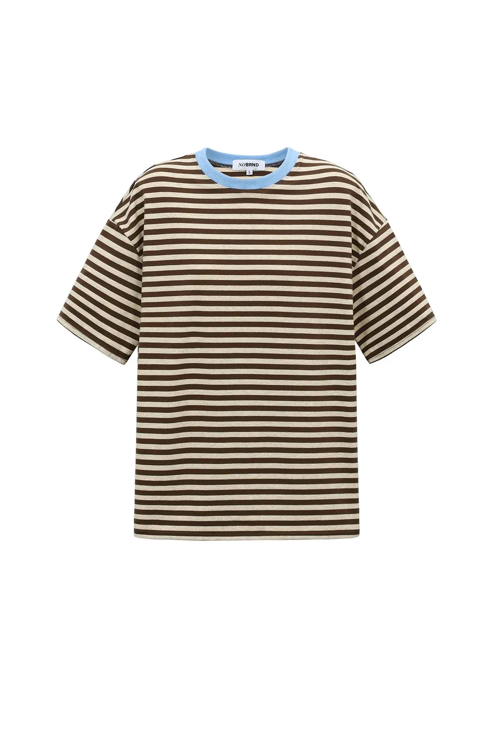 No Brnd Colorful stiped t-shirt in bruin