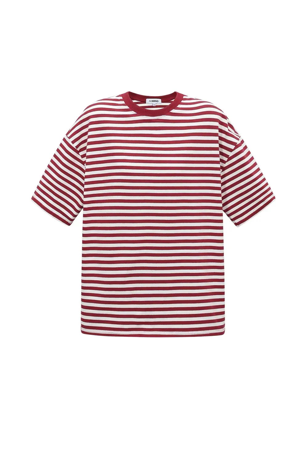 No Brnd Colorful stiped t-shirt in rood