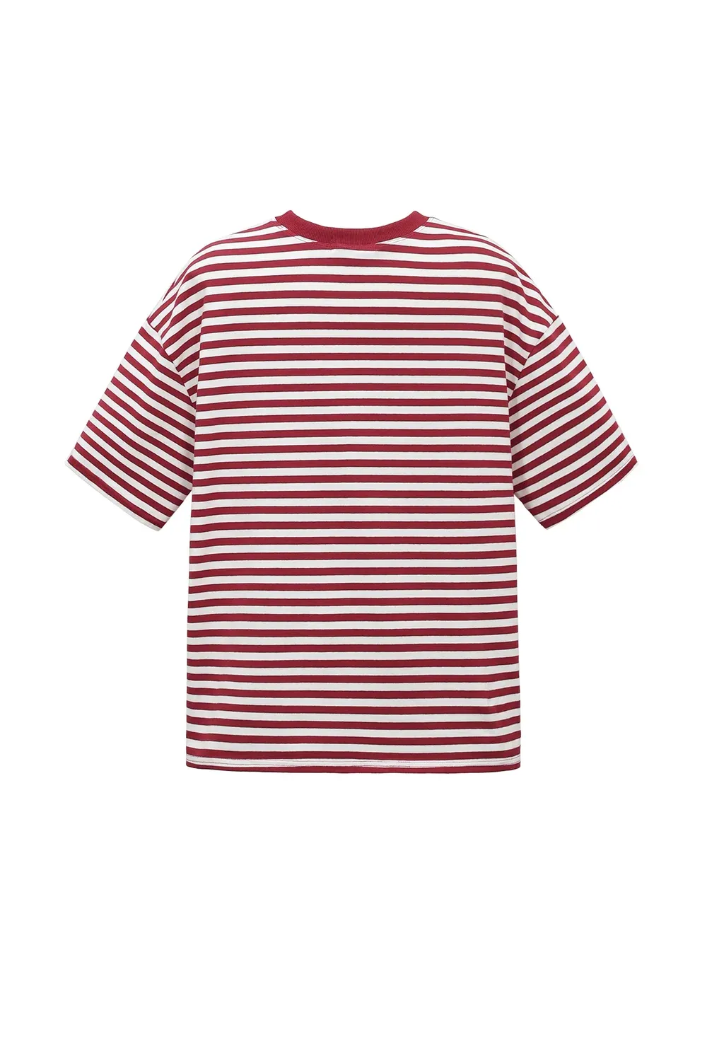 No Brnd Colorful stiped t-shirt in rood
