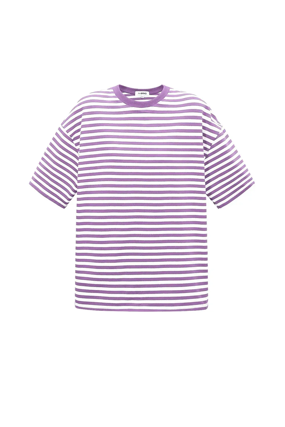 No Brnd Colorful stiped t-shirt in lila