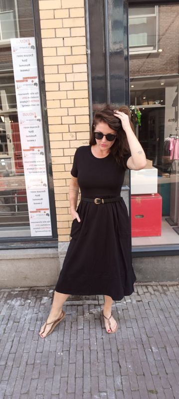 Rebel & Romance maxi jurk zwart Rebel & Romance maxi jurk zwart