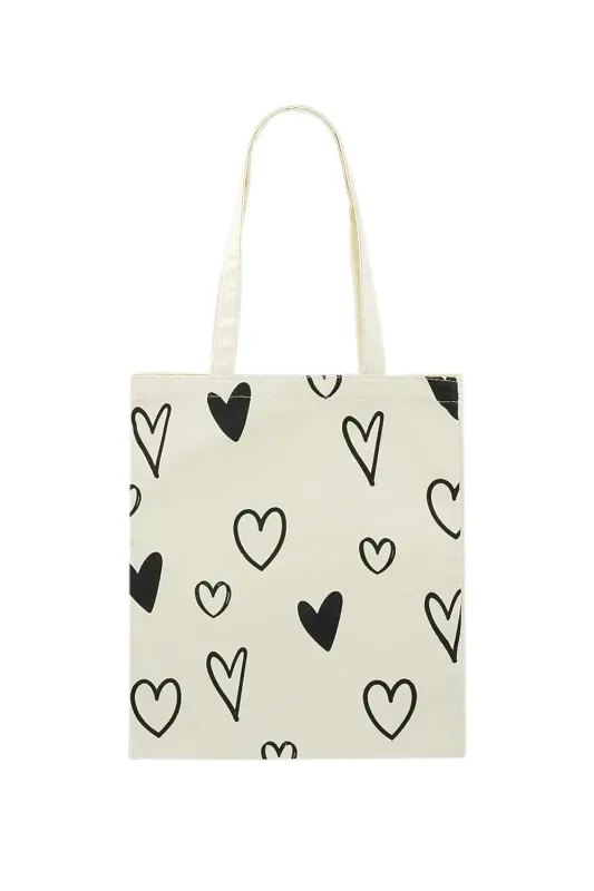 Gimme Canvas heart tas in 2 kleuren