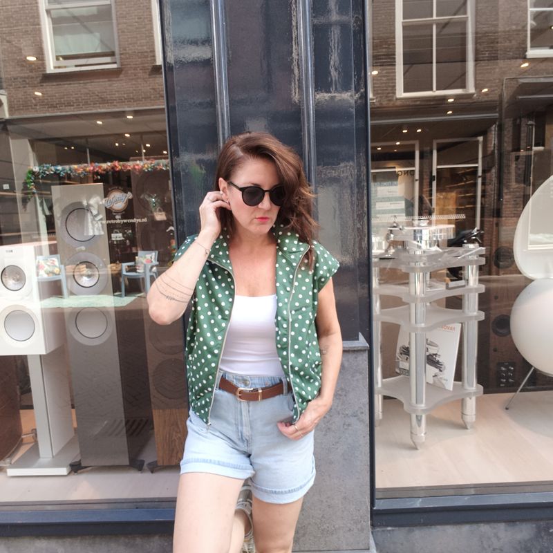Wendy´s Dot gilet in groen Wendy´s Dot gilet in groen