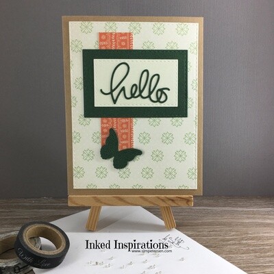 Hello - Green Butterfly Hello - Green Butterfly