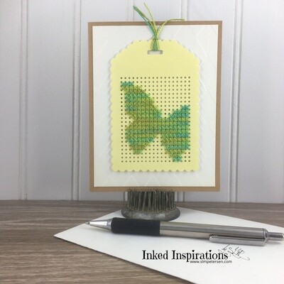 Variegated Green & Yellow Butterfly