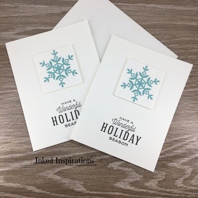 Have a Wonderful Holiday Season - Aqua Snowflake Have a Wonderful Holiday Season - Aqua Snowflake