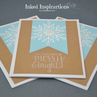 May Your Days Be Merry & Bright - White Snowflake May Your Days Be Merry & Bright - White Snowflake
