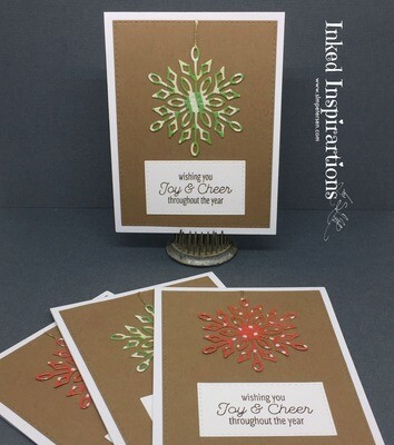 Wishing You Joy & Cheer Throughout the Year - Green Snowflake Wishing You Joy & Cheer Throughout the Year - Green Snowflake