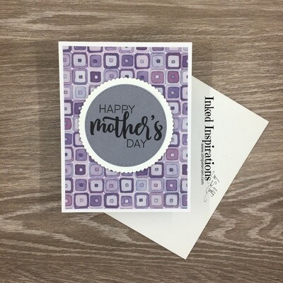Happy Mother's Day - Purple Squares