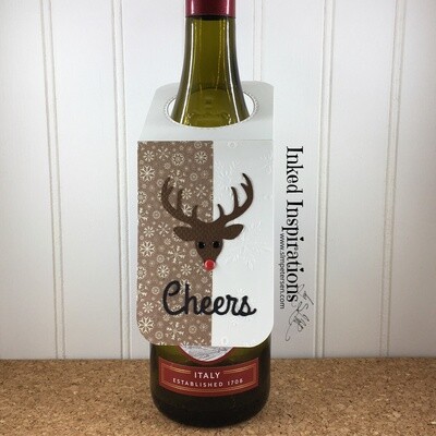 Bottle Tag - Cheers - Rudolph