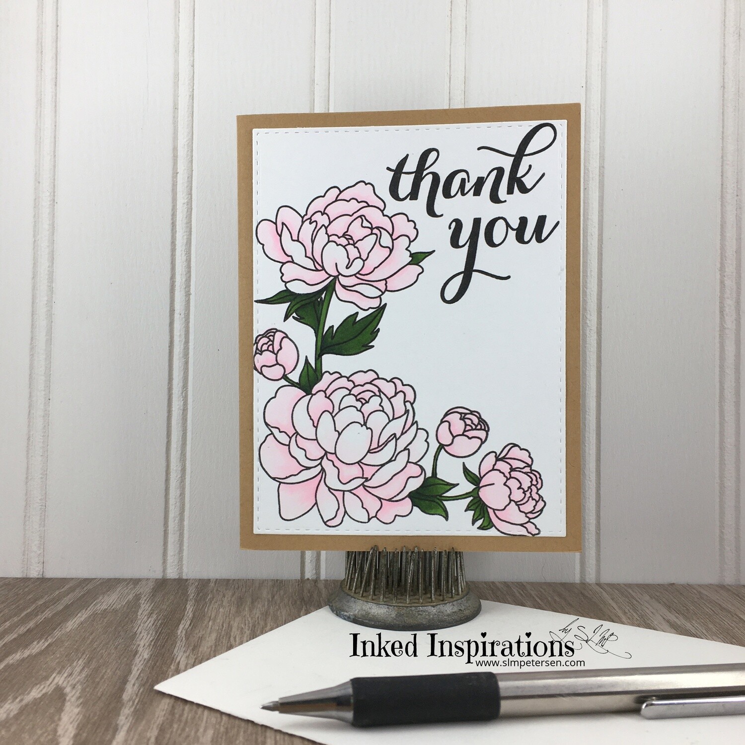 Thank You - Pale Pink Peony Bunch