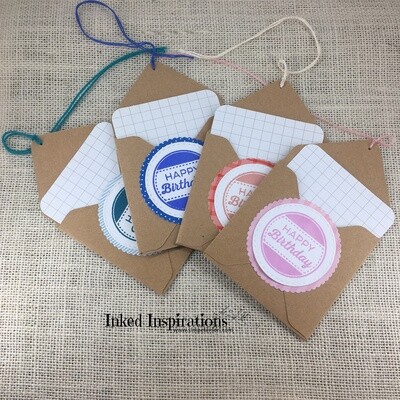 Happy Birthday - Pocket Gift Tags Happy Birthday - Pocket Gift Tags