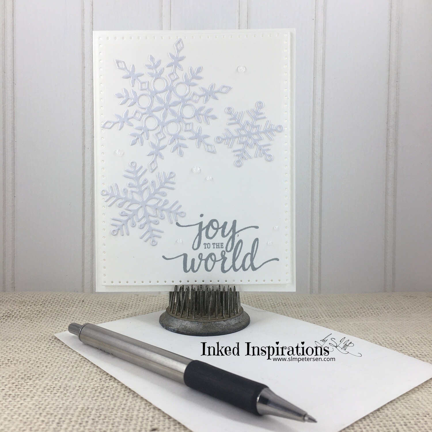 Joy to the World - Pearl Snowflakes