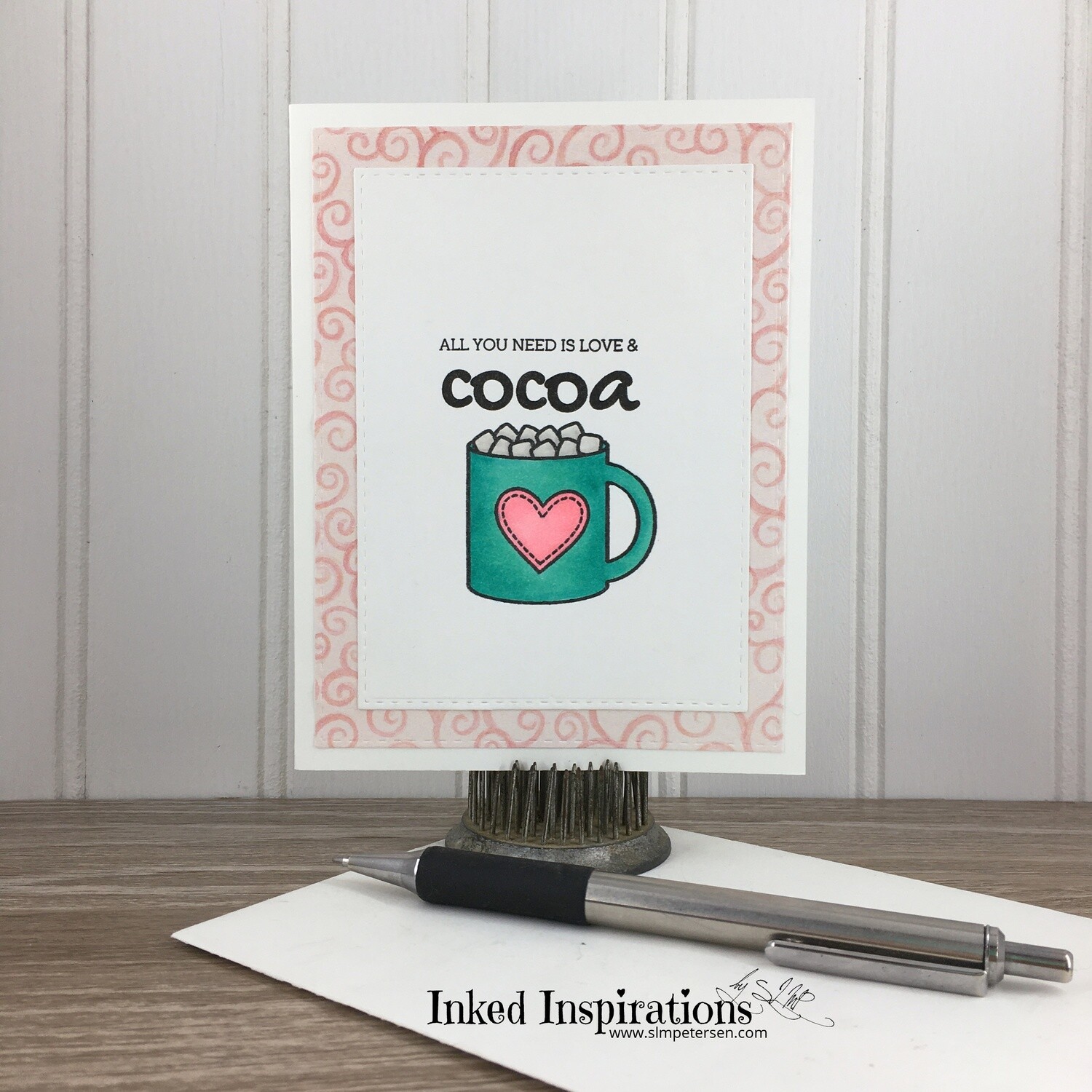 All You Need is Love & Cocoa - Teal Cup