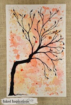 Autumn Tree - Distress Ink & Pen Autumn Tree - Distress Ink & Pen
