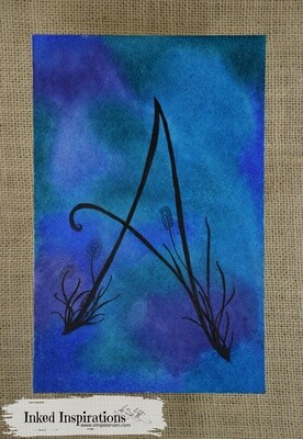 Monogram A - Watercolor Pen & Ink Monogram A - Watercolor Pen & Ink
