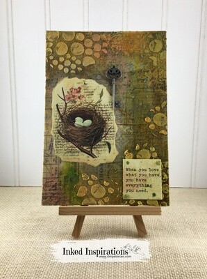 Nest - Mixed Media Art Panel Nest - Mixed Media Art Panel